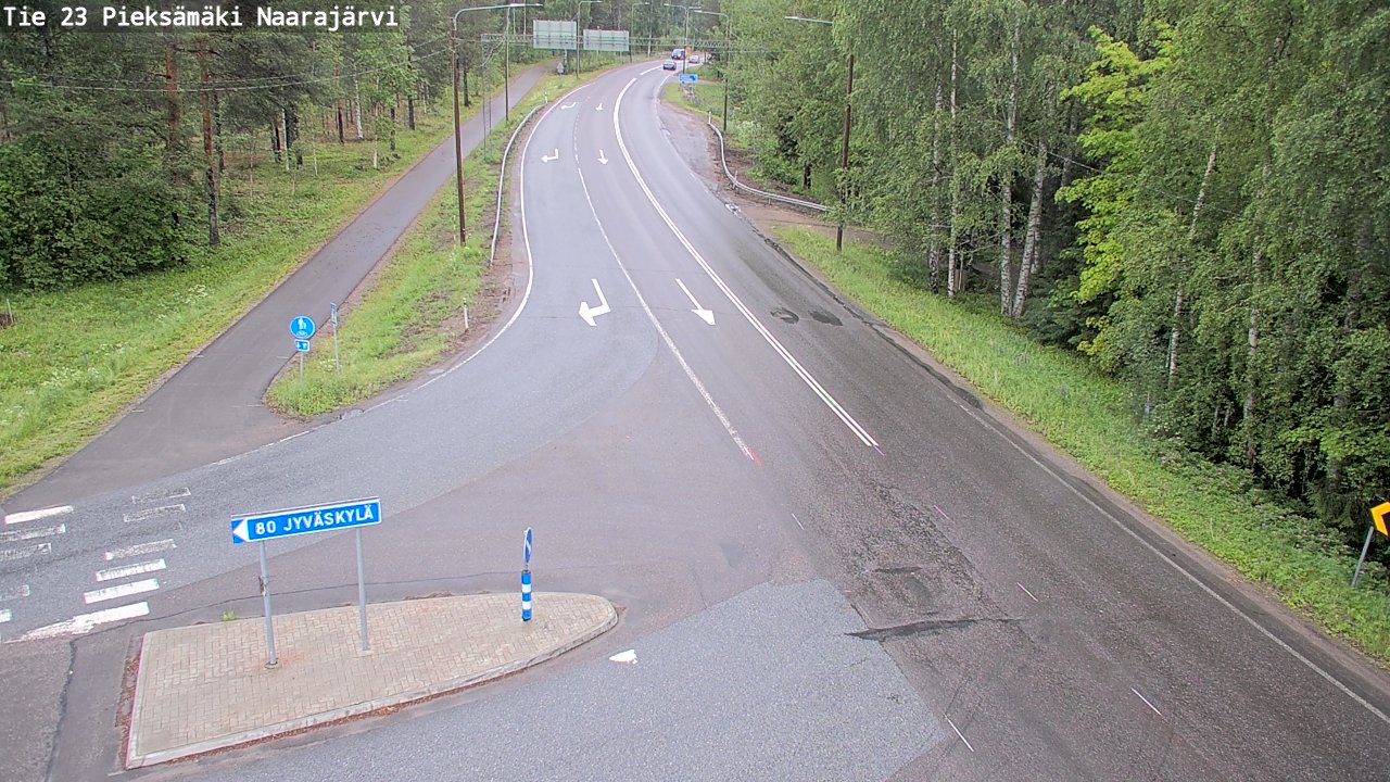 Weather Camera Image Road 23 Pieksämäki, Naarajärvi, Pieksämäki, Etelä-Savo