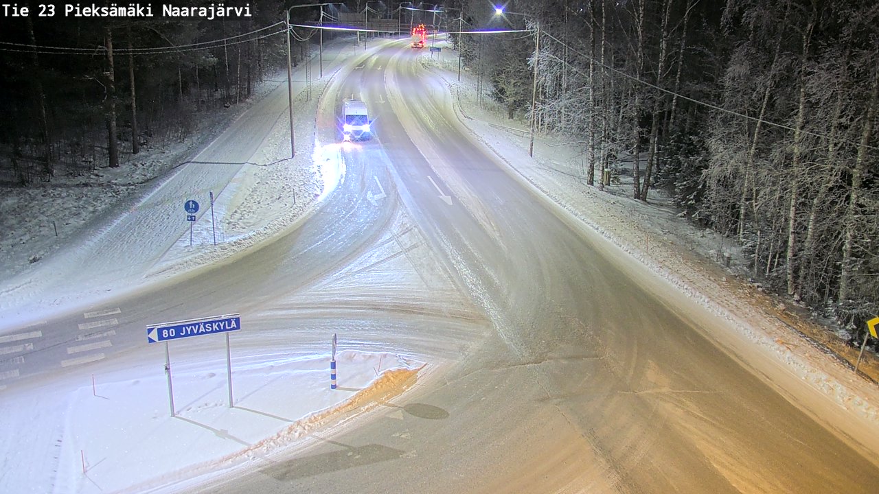 Weather Camera Image Väg 23 Pieksämäki, Naarajärvi, Pieksämäki, Etelä-Savo