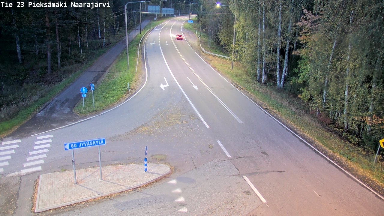 Weather Camera Image Road 23 Pieksämäki, Naarajärvi, Pieksämäki, Etelä-Savo