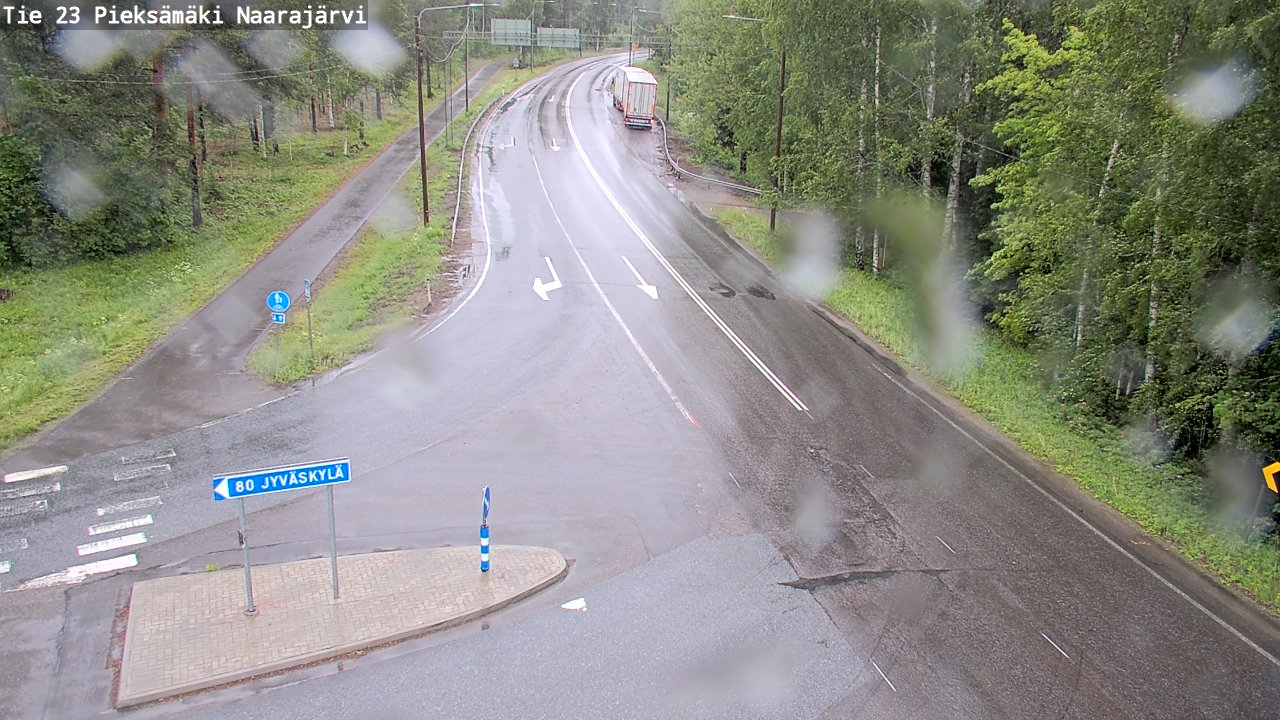 Weather Camera Image Road 23 Pieksämäki, Naarajärvi, Pieksämäki, Etelä-Savo