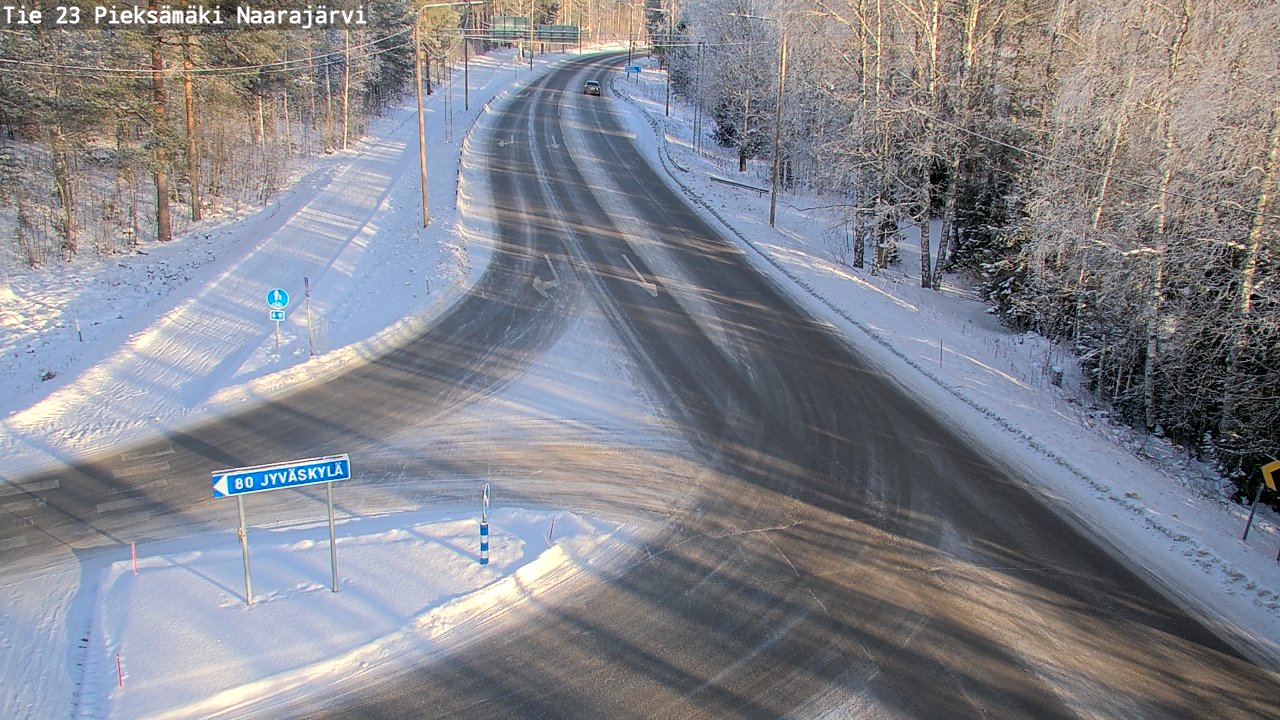 Weather Camera Image Road 23 Pieksämäki, Naarajärvi, Pieksämäki, Etelä-Savo
