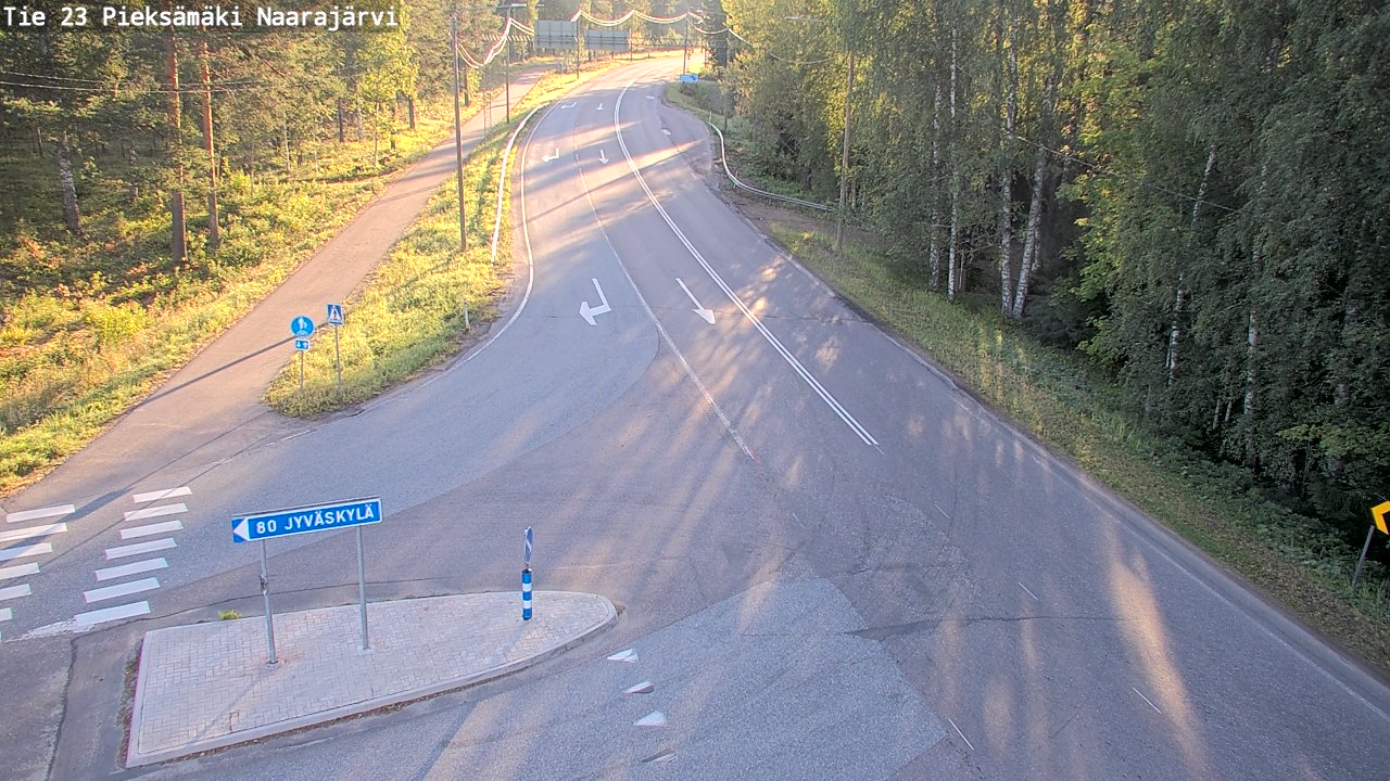 Weather Camera Image Väg 23 Pieksämäki, Naarajärvi, Pieksämäki, Etelä-Savo
