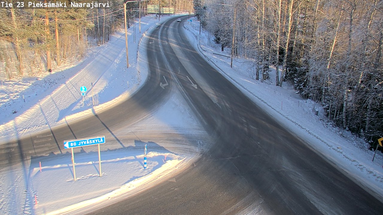 Weather Camera Image Road 23 Pieksämäki, Naarajärvi, Pieksämäki, Etelä-Savo