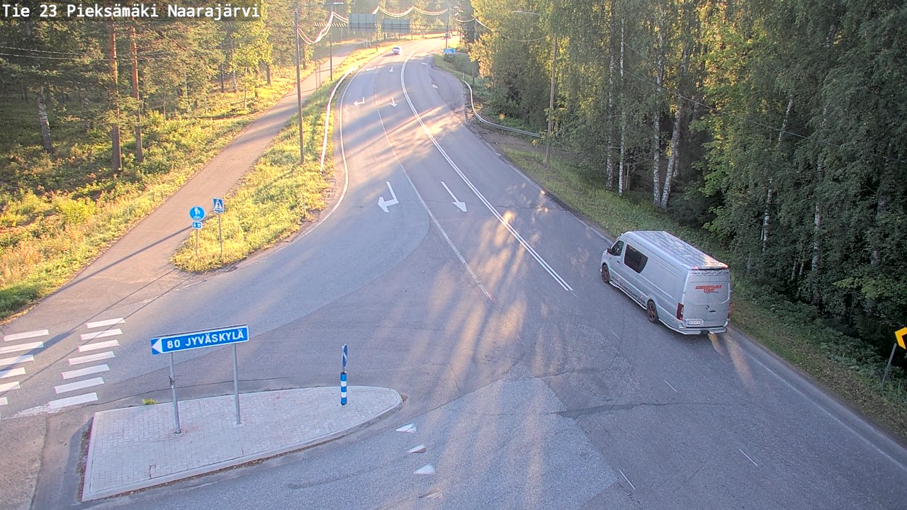 Weather Camera Image Väg 23 Pieksämäki, Naarajärvi, Pieksämäki, Etelä-Savo