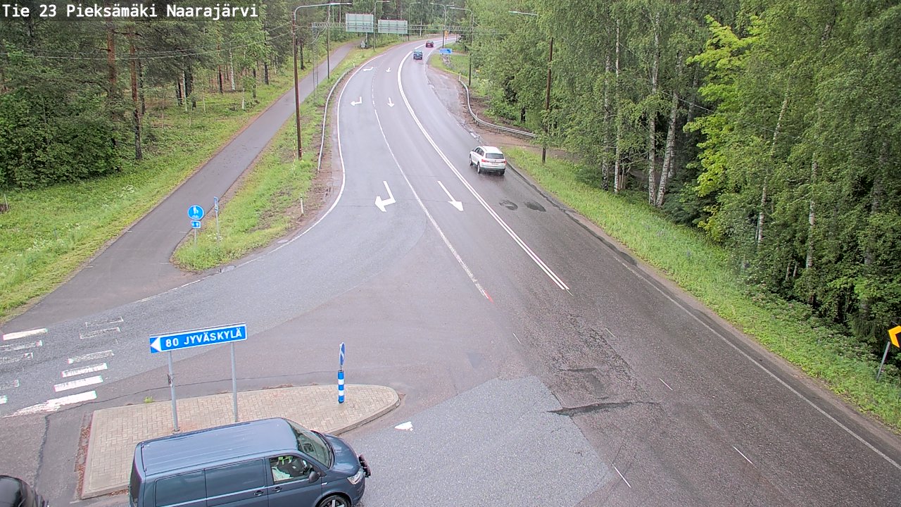Weather Camera Image Road 23 Pieksämäki, Naarajärvi, Pieksämäki, Etelä-Savo