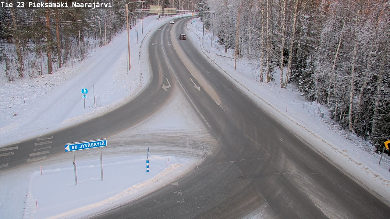 Weather Camera Image Väg 23 Pieksämäki, Naarajärvi, Pieksämäki, Etelä-Savo