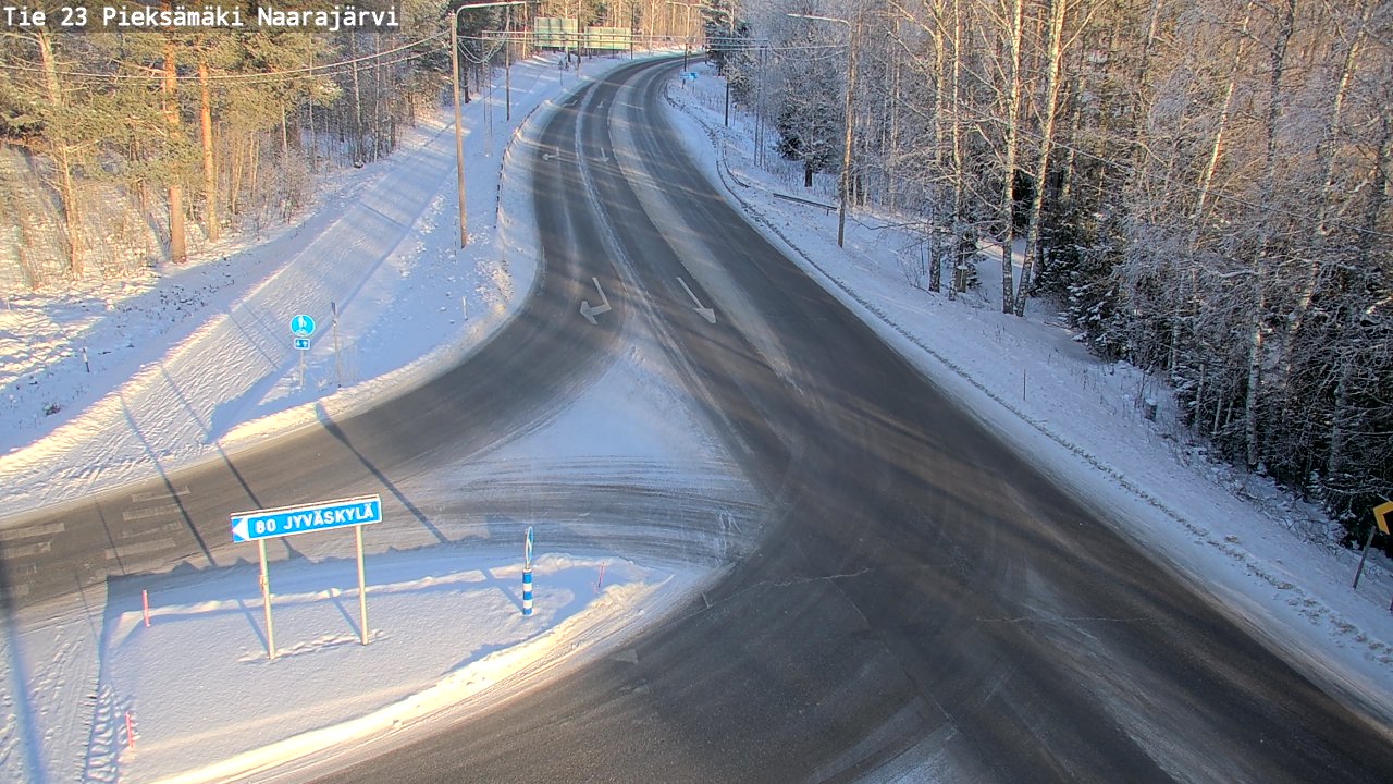 Weather Camera Image Road 23 Pieksämäki, Naarajärvi, Pieksämäki, Etelä-Savo