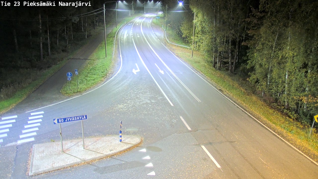 Weather Camera Image Road 23 Pieksämäki, Naarajärvi, Pieksämäki, Etelä-Savo