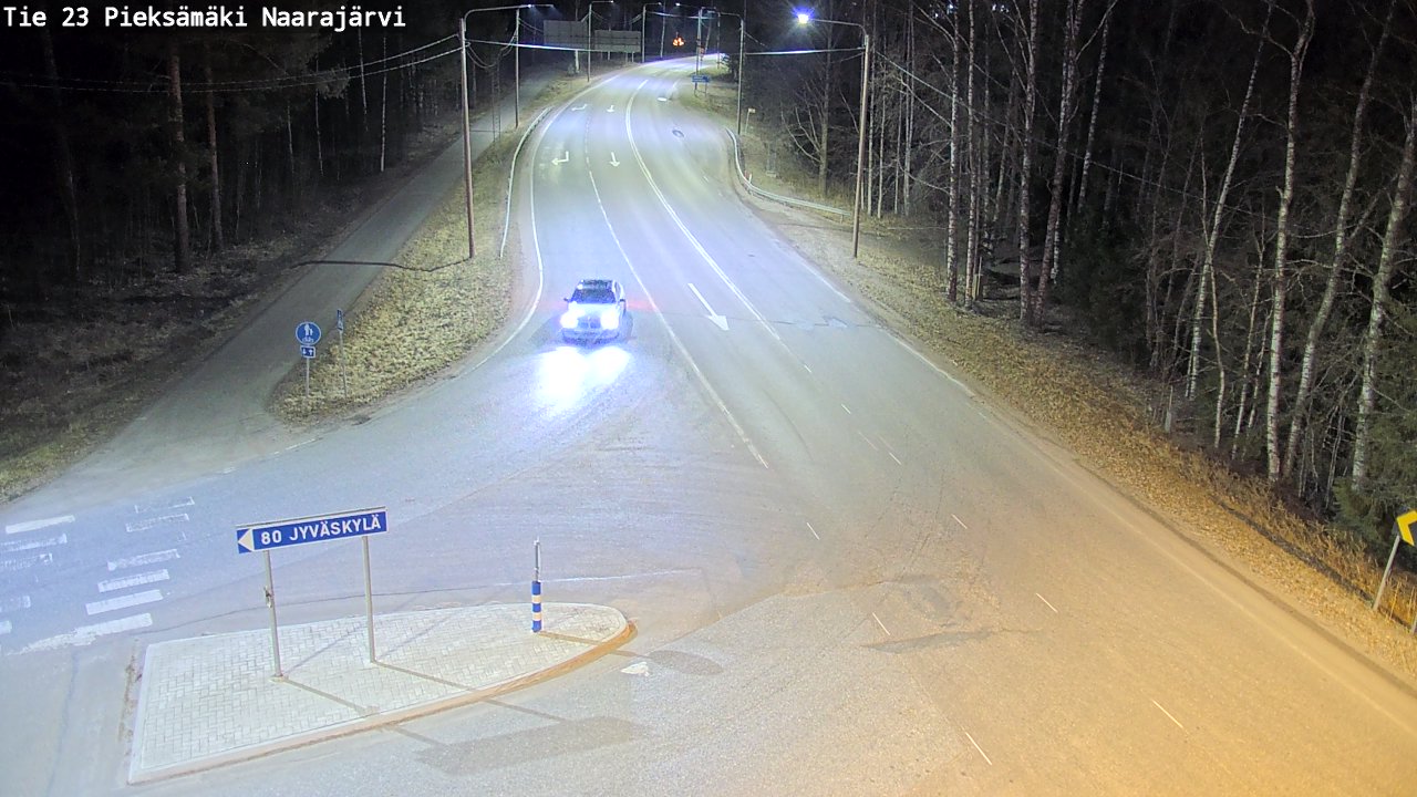 Weather Camera Image Väg 23 Pieksämäki, Naarajärvi, Pieksämäki, Etelä-Savo
