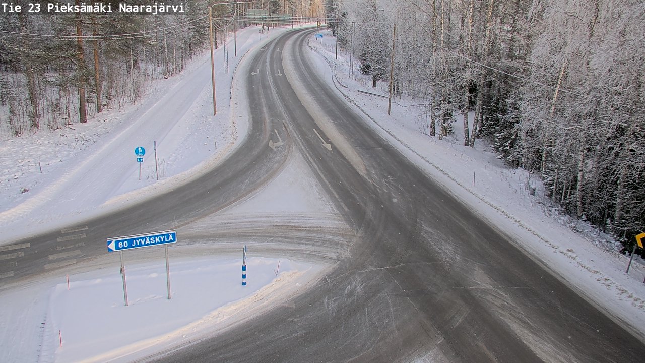 Weather Camera Image Road 23 Pieksämäki, Naarajärvi, Pieksämäki, Etelä-Savo
