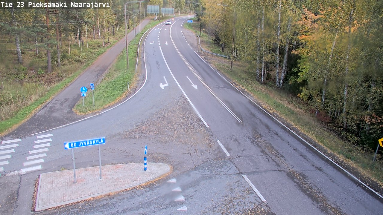 Weather Camera Image Väg 23 Pieksämäki, Naarajärvi, Pieksämäki, Etelä-Savo