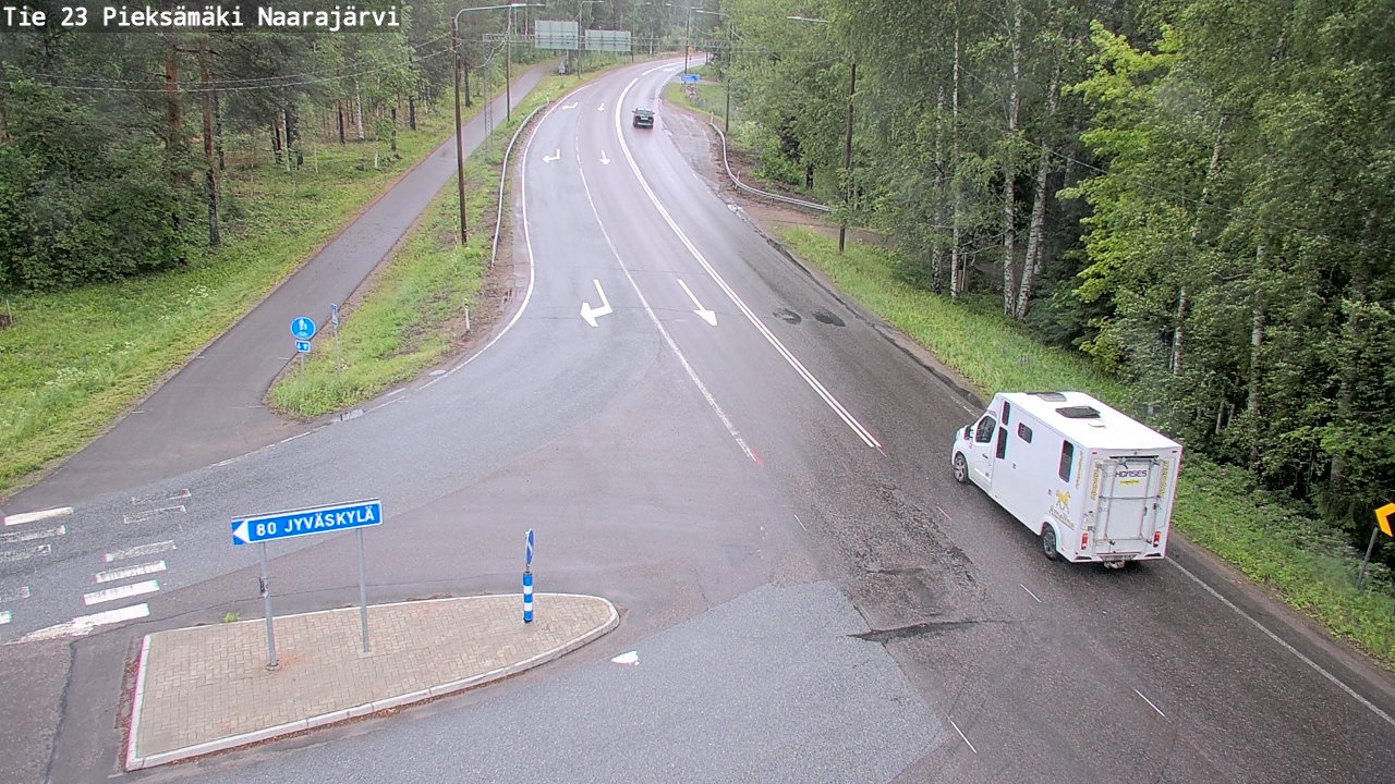 Weather Camera Image Road 23 Pieksämäki, Naarajärvi, Pieksämäki, Etelä-Savo