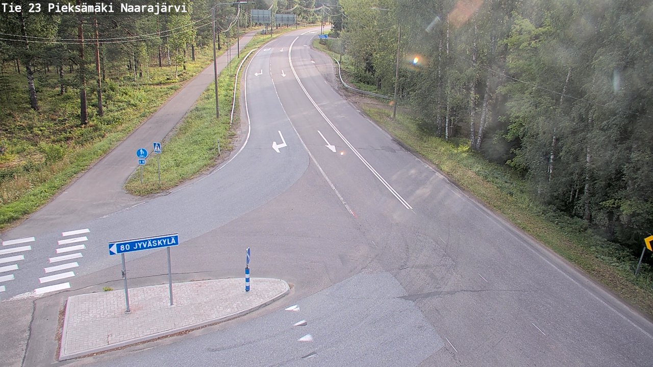 Weather Camera Image Väg 23 Pieksämäki, Naarajärvi, Pieksämäki, Etelä-Savo