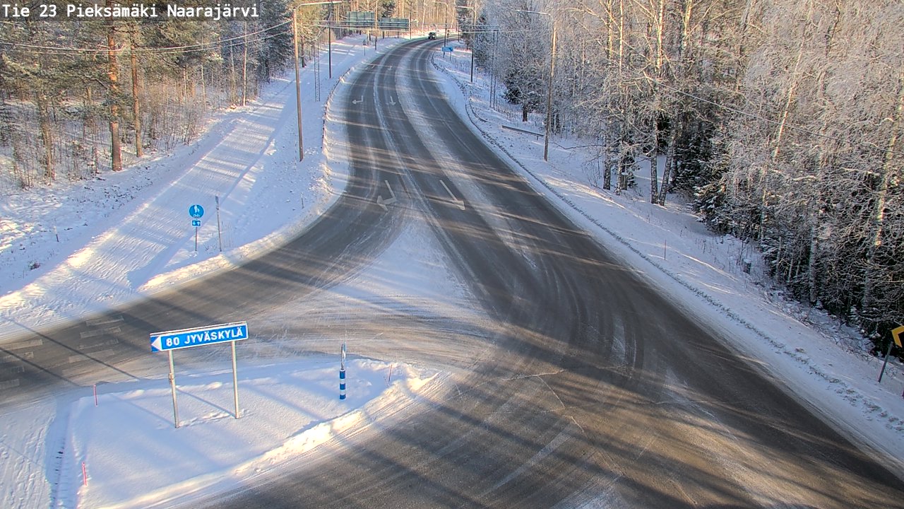 Weather Camera Image Road 23 Pieksämäki, Naarajärvi, Pieksämäki, Etelä-Savo