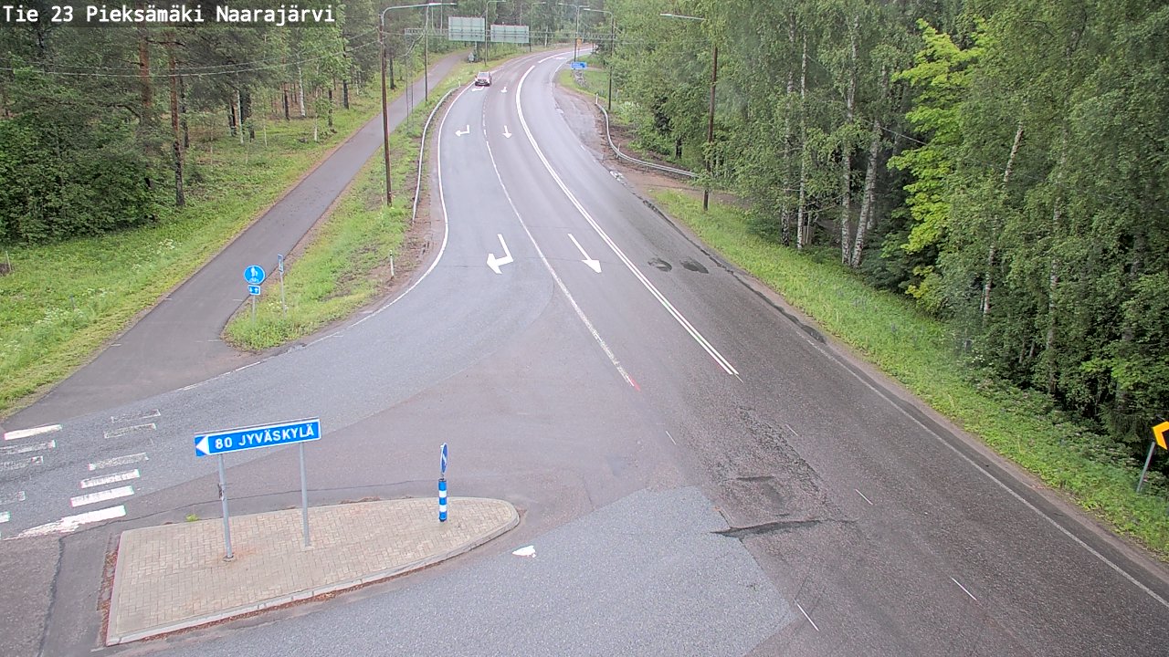 Weather Camera Image Road 23 Pieksämäki, Naarajärvi, Pieksämäki, Etelä-Savo