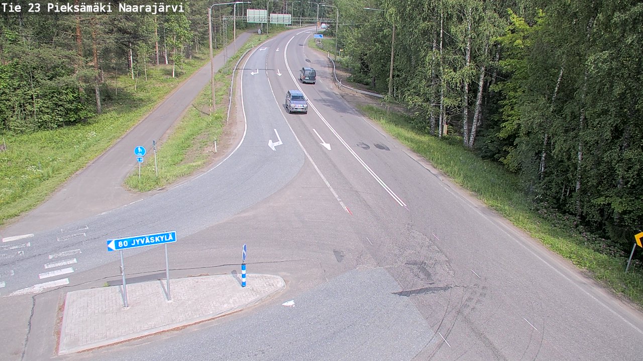 Kelikamerat Kuva Tie 23 Pieksämäki, Naarajärvi, Pieksämäki, Etelä-Savo