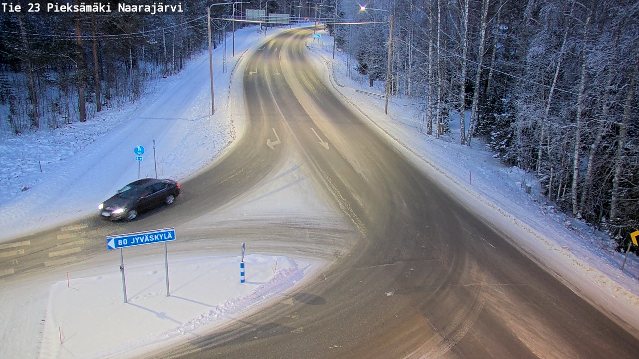 Weather Camera Image Väg 23 Pieksämäki, Naarajärvi, Pieksämäki, Etelä-Savo