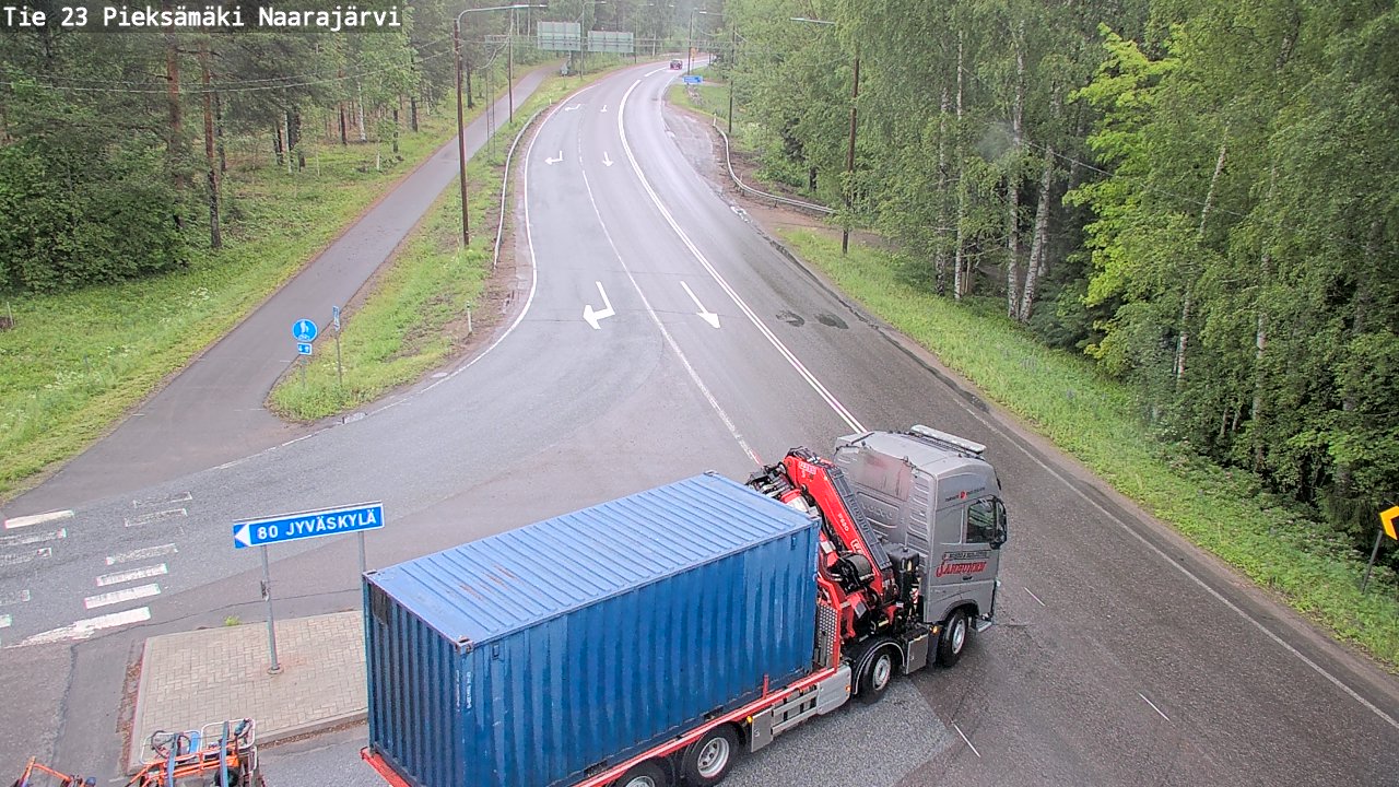 Weather Camera Image Road 23 Pieksämäki, Naarajärvi, Pieksämäki, Etelä-Savo