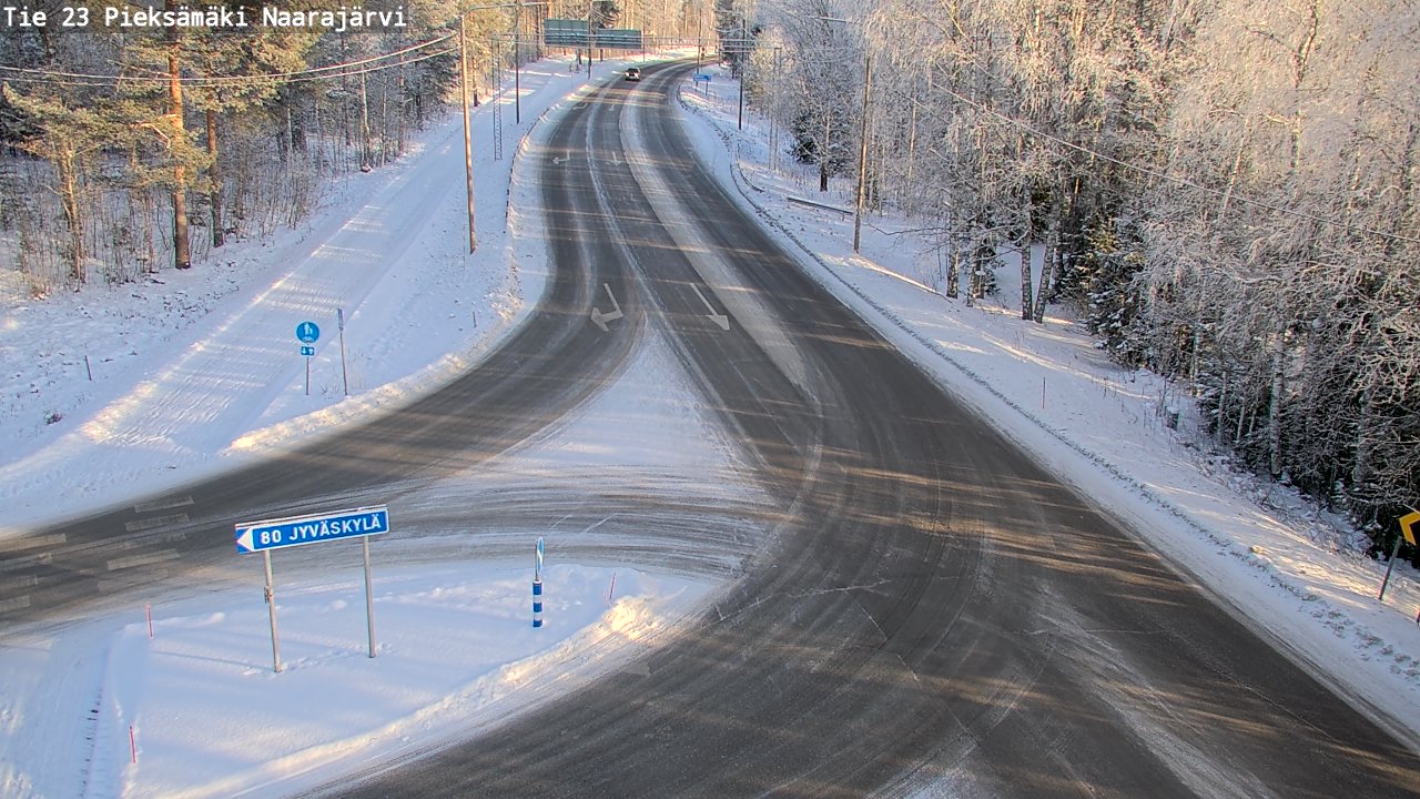 Weather Camera Image Road 23 Pieksämäki, Naarajärvi, Pieksämäki, Etelä-Savo