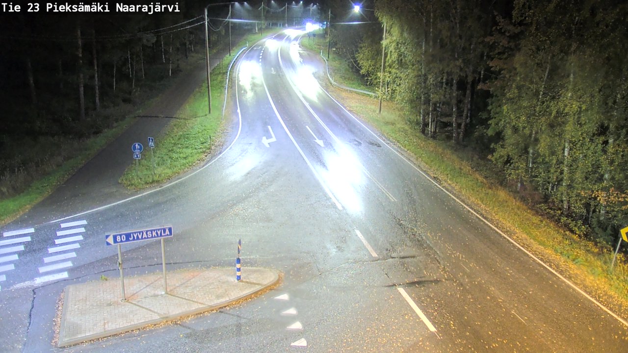Weather Camera Image Road 23 Pieksämäki, Naarajärvi, Pieksämäki, Etelä-Savo