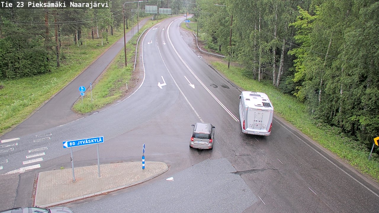 Weather Camera Image Road 23 Pieksämäki, Naarajärvi, Pieksämäki, Etelä-Savo