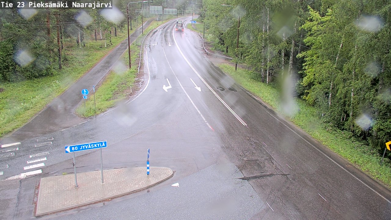 Weather Camera Image Väg 23 Pieksämäki, Naarajärvi, Pieksämäki, Etelä-Savo