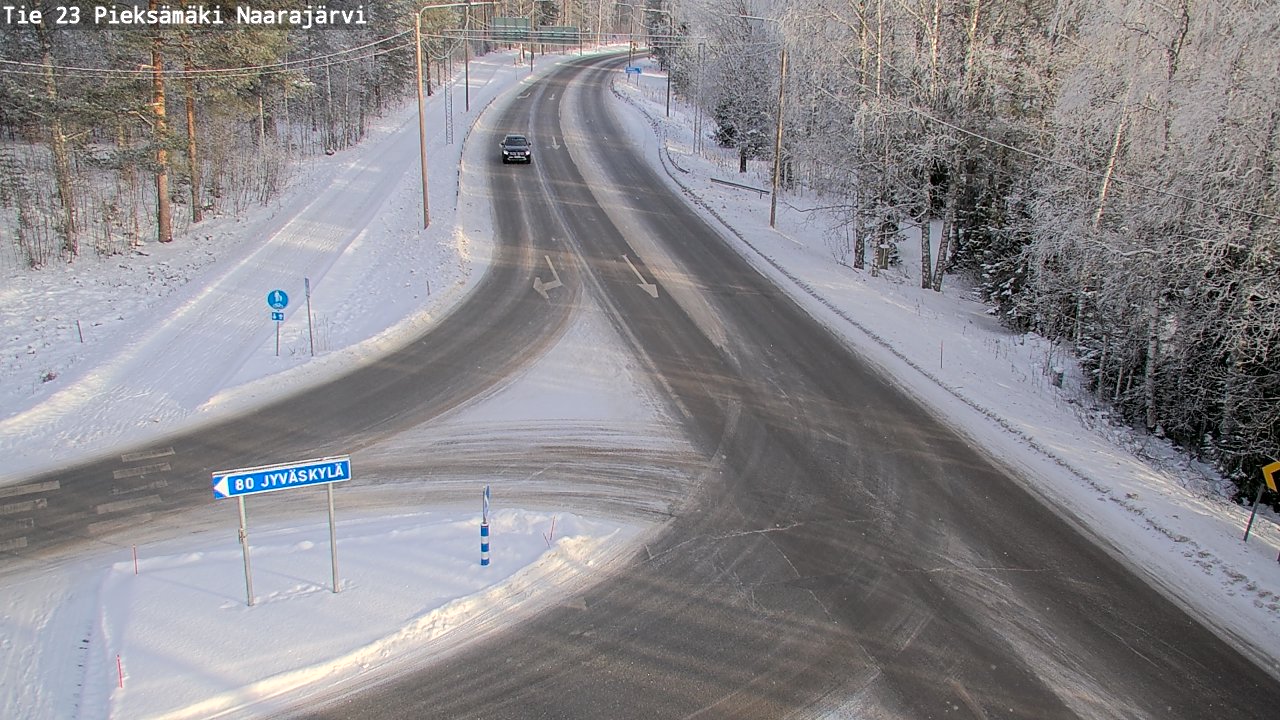 Weather Camera Image Road 23 Pieksämäki, Naarajärvi, Pieksämäki, Etelä-Savo