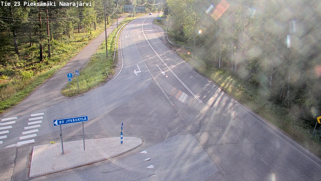 Weather Camera Image Väg 23 Pieksämäki, Naarajärvi, Pieksämäki, Etelä-Savo