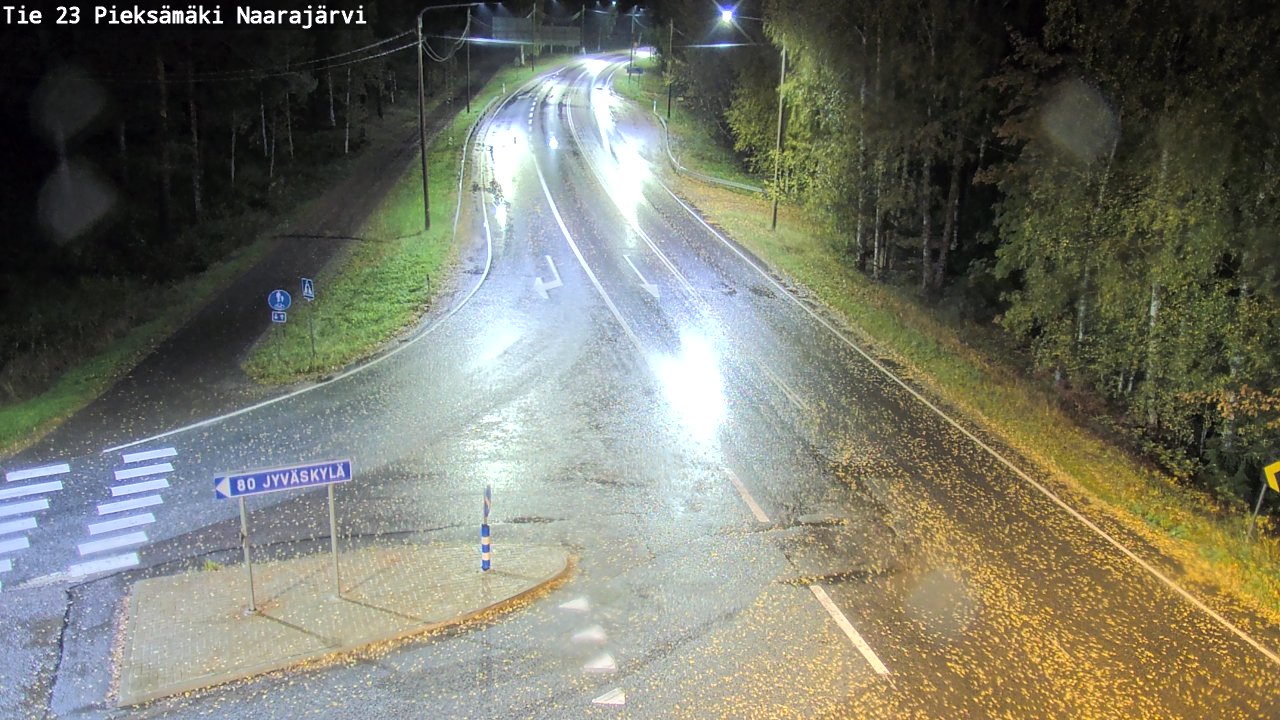 Weather Camera Image Road 23 Pieksämäki, Naarajärvi, Pieksämäki, Etelä-Savo