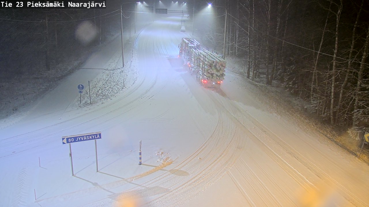 Kelikamerat Kuva Tie 23 Pieksämäki, Naarajärvi, Pieksämäki, Etelä-Savo