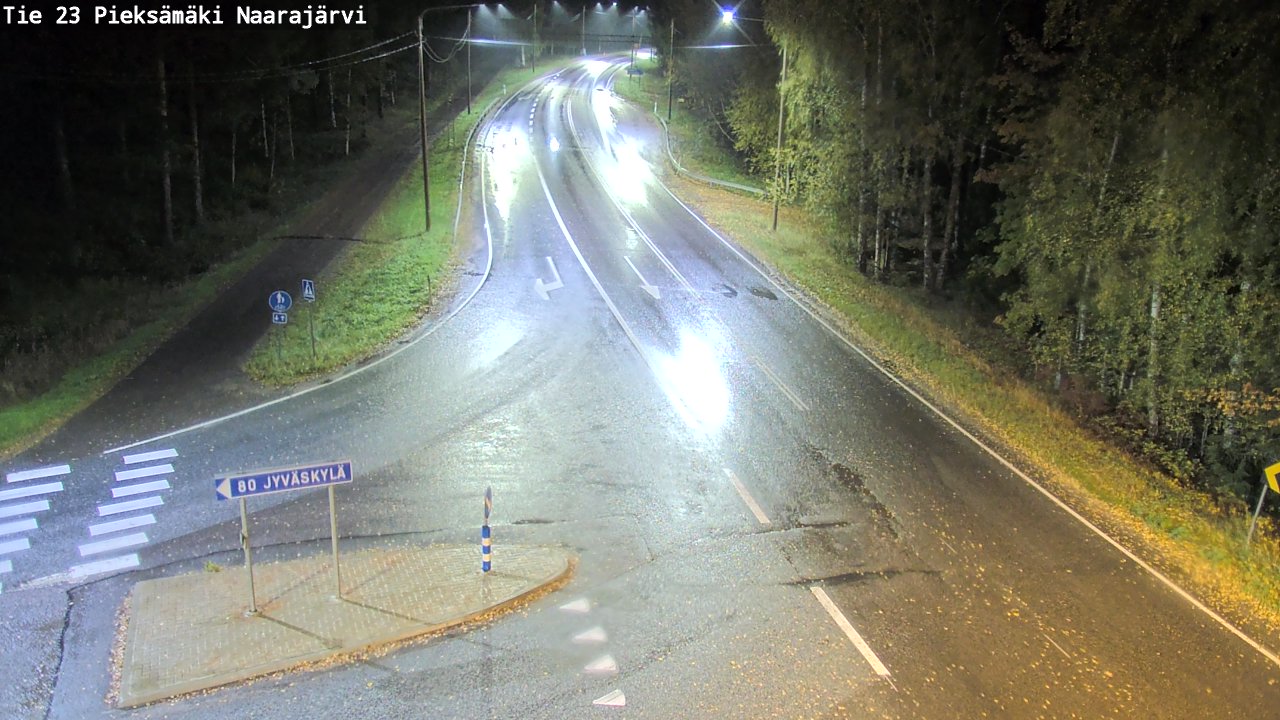 Weather Camera Image Road 23 Pieksämäki, Naarajärvi, Pieksämäki, Etelä-Savo