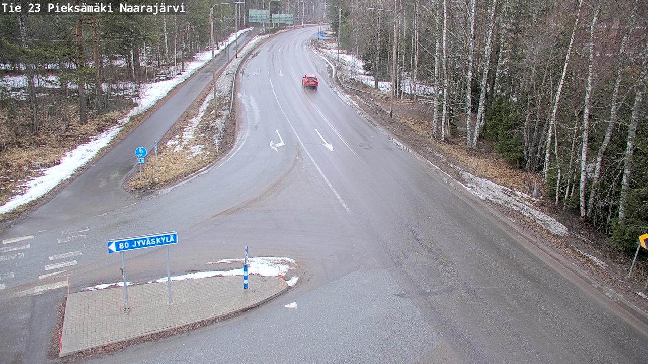 Weather Camera Image Road 23 Pieksämäki, Naarajärvi, Pieksämäki, Etelä-Savo