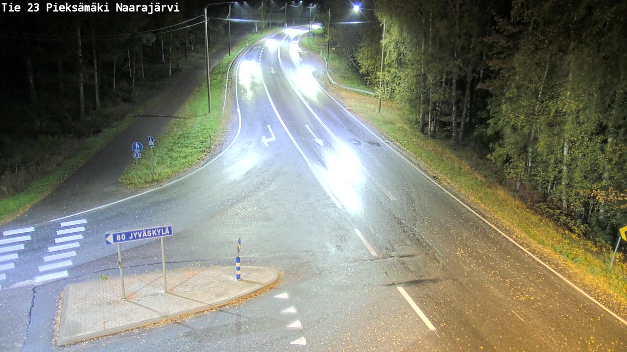 Weather Camera Image Road 23 Pieksämäki, Naarajärvi, Pieksämäki, Etelä-Savo