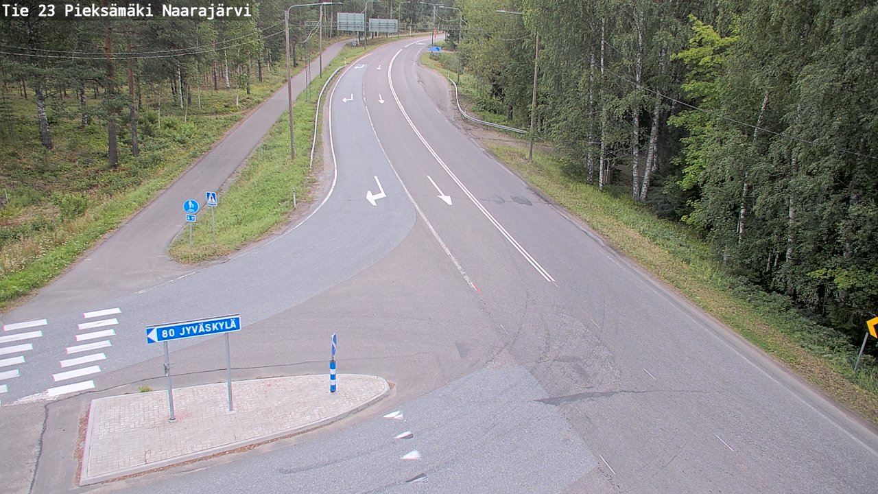 Weather Camera Image Road 23 Pieksämäki, Naarajärvi, Pieksämäki, Etelä-Savo