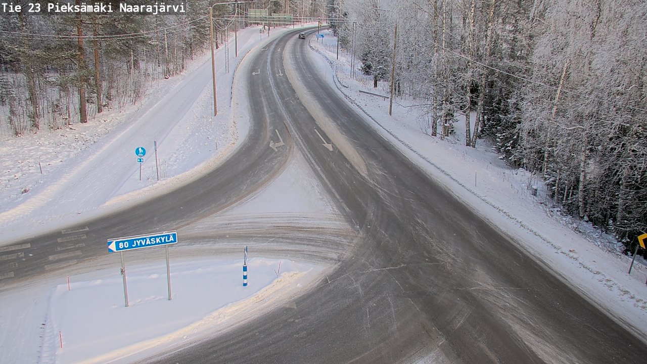 Weather Camera Image Road 23 Pieksämäki, Naarajärvi, Pieksämäki, Etelä-Savo