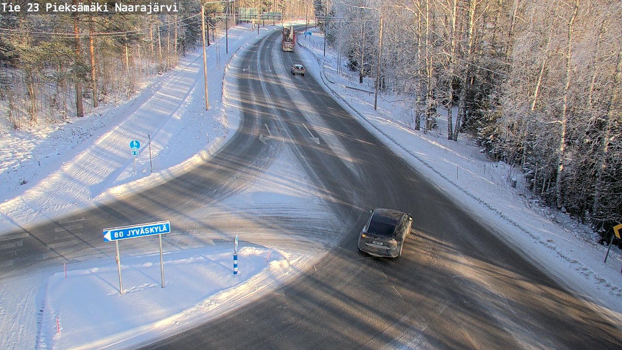 Weather Camera Image Road 23 Pieksämäki, Naarajärvi, Pieksämäki, Etelä-Savo