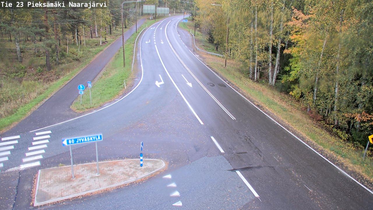 Weather Camera Image Road 23 Pieksämäki, Naarajärvi, Pieksämäki, Etelä-Savo
