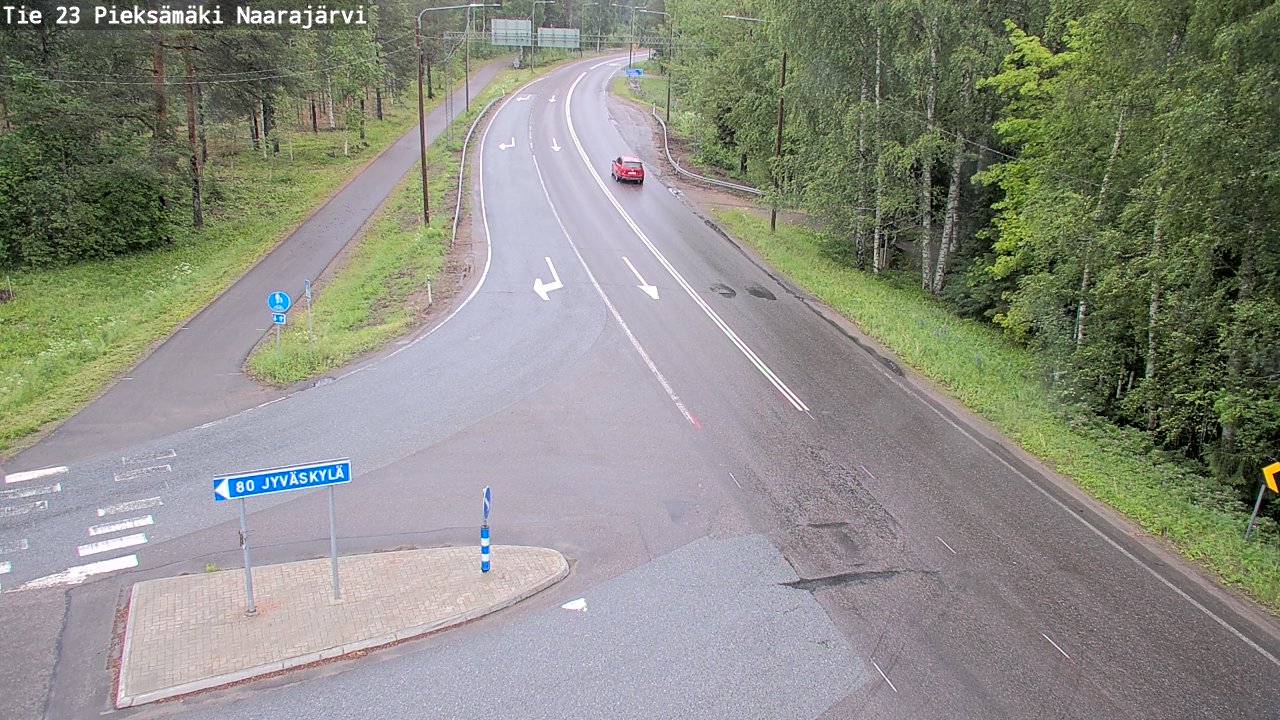Weather Camera Image Road 23 Pieksämäki, Naarajärvi, Pieksämäki, Etelä-Savo