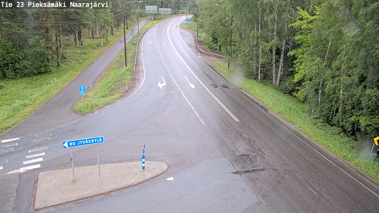 Weather Camera Image Road 23 Pieksämäki, Naarajärvi, Pieksämäki, Etelä-Savo