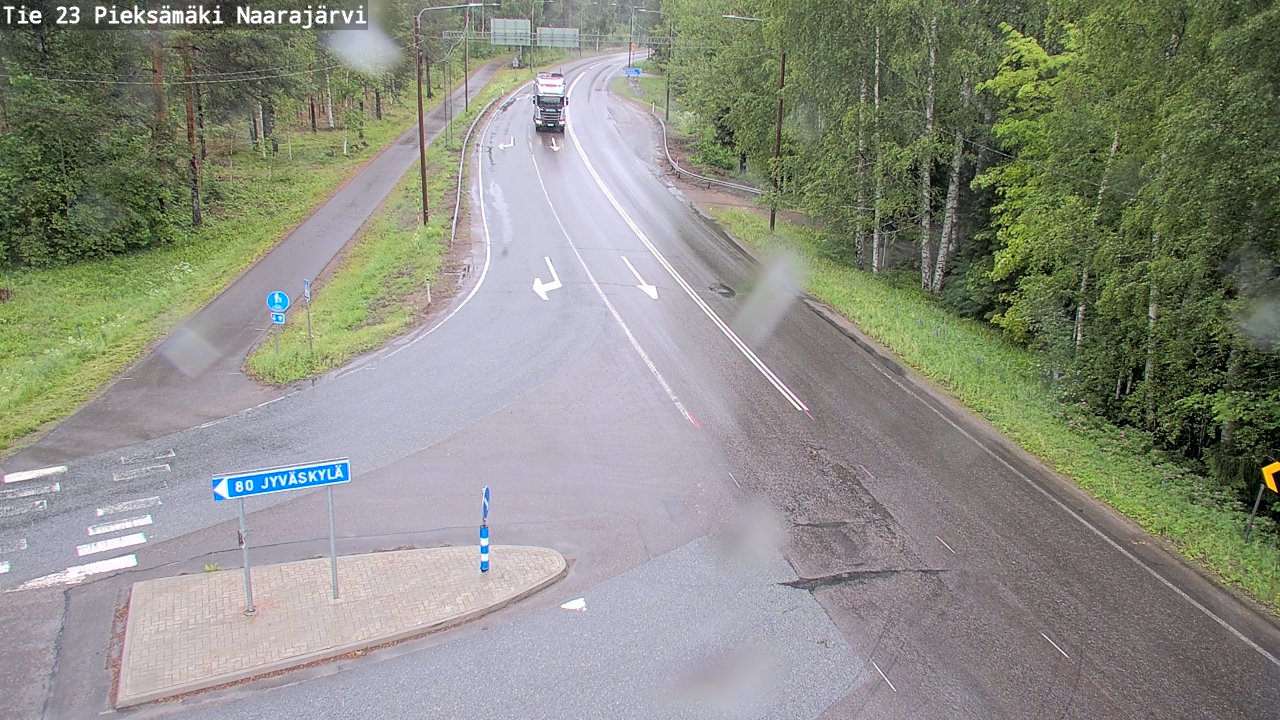 Weather Camera Image Väg 23 Pieksämäki, Naarajärvi, Pieksämäki, Etelä-Savo