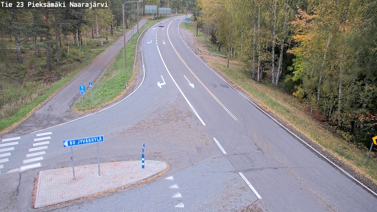 Weather Camera Image Väg 23 Pieksämäki, Naarajärvi, Pieksämäki, Etelä-Savo