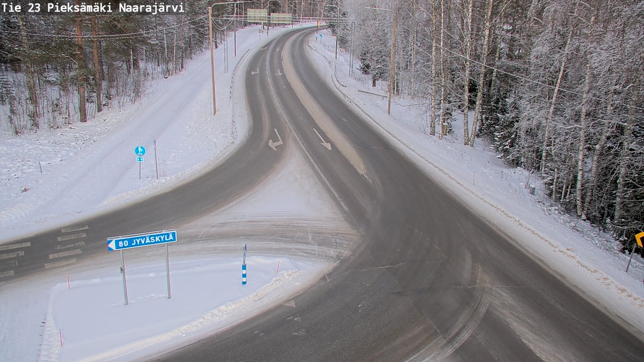 Weather Camera Image Väg 23 Pieksämäki, Naarajärvi, Pieksämäki, Etelä-Savo