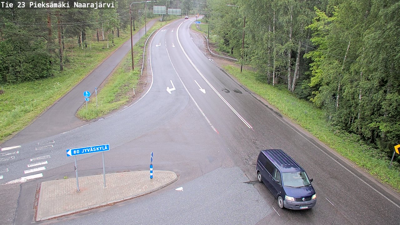 Weather Camera Image Road 23 Pieksämäki, Naarajärvi, Pieksämäki, Etelä-Savo