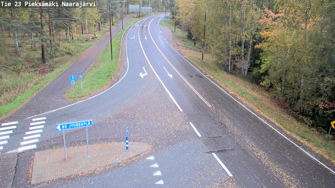 Weather Camera Image Road 23 Pieksämäki, Naarajärvi, Pieksämäki, Etelä-Savo