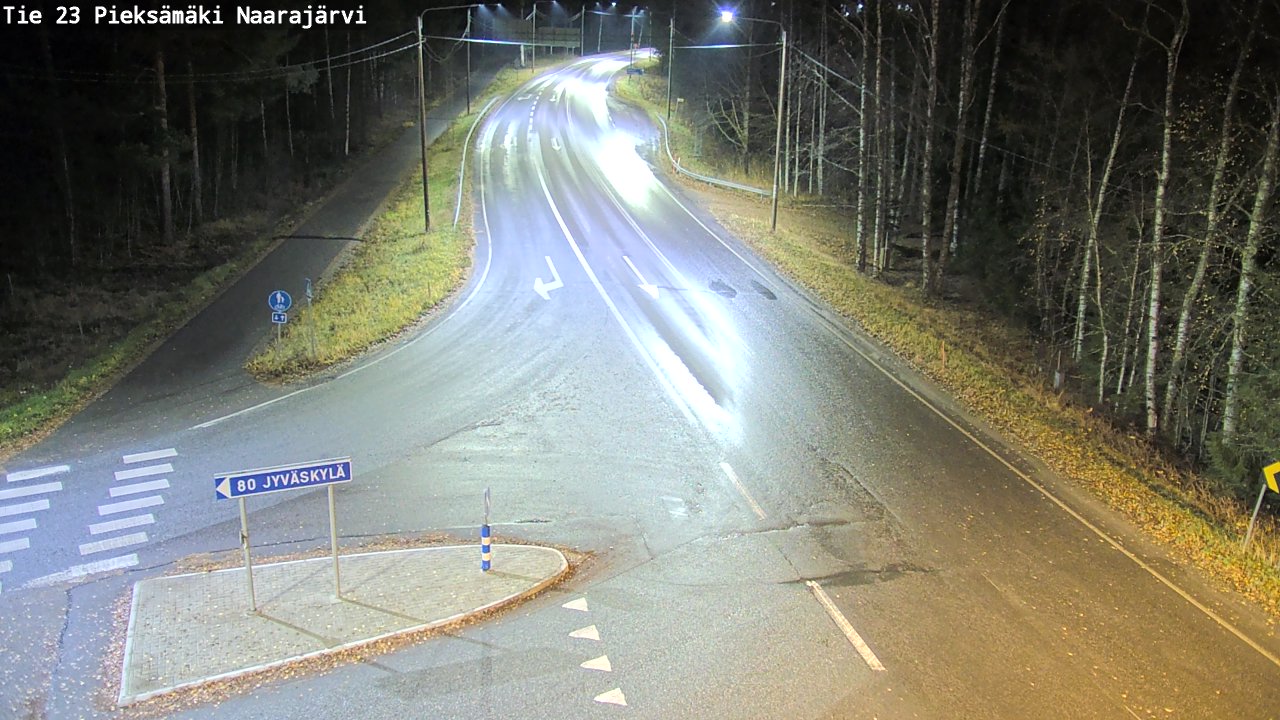 Weather Camera Image Road 23 Pieksämäki, Naarajärvi, Pieksämäki, Etelä-Savo