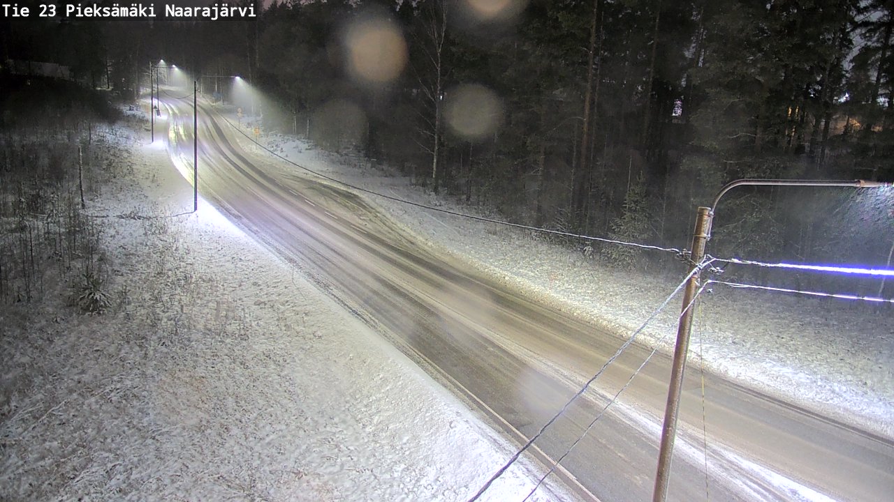 Weather Camera Image Väg 23 Pieksämäki, Naarajärvi, Pieksämäki, Etelä-Savo