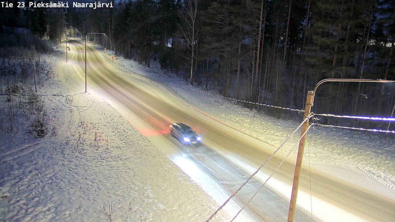 Weather Camera Image Road 23 Pieksämäki, Naarajärvi, Pieksämäki, Etelä-Savo
