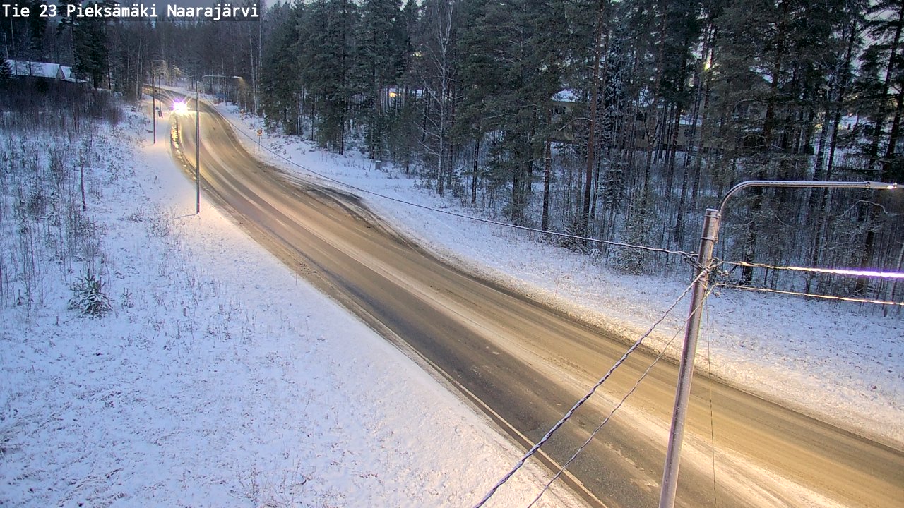Weather Camera Image Väg 23 Pieksämäki, Naarajärvi, Pieksämäki, Etelä-Savo