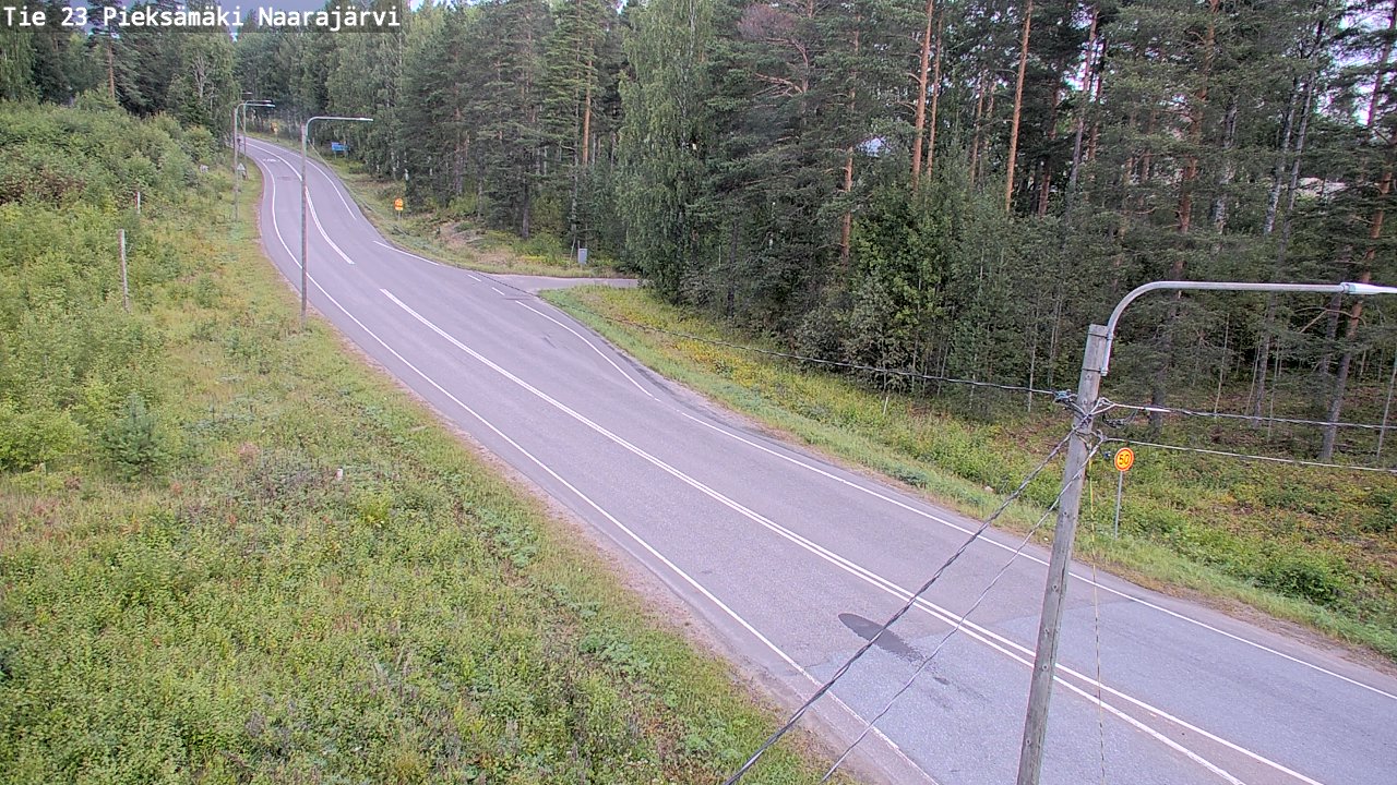 Weather Camera Image Väg 23 Pieksämäki, Naarajärvi, Pieksämäki, Etelä-Savo