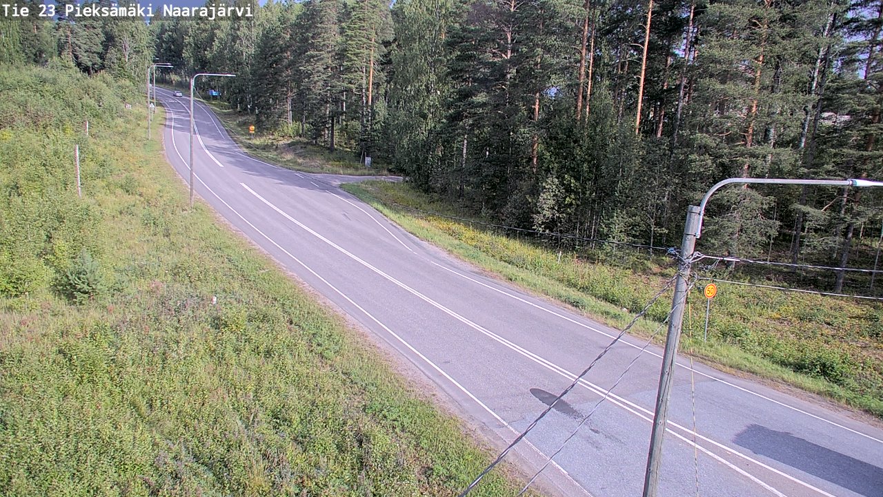 Weather Camera Image Väg 23 Pieksämäki, Naarajärvi, Pieksämäki, Etelä-Savo